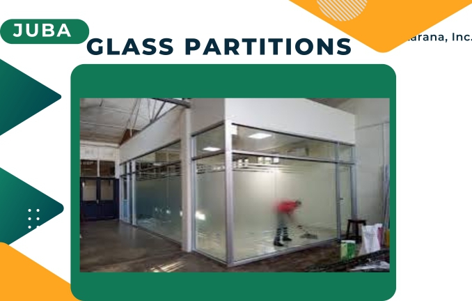 A completely tinted glass partition in Juba, South Sudan