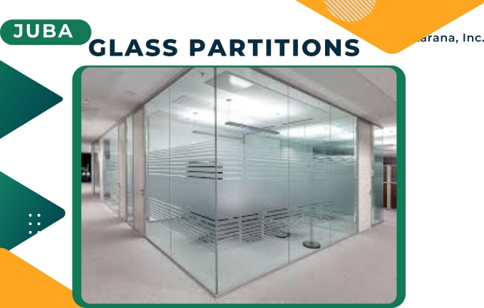 A partially tinted glass partition in Juba, South Sudan