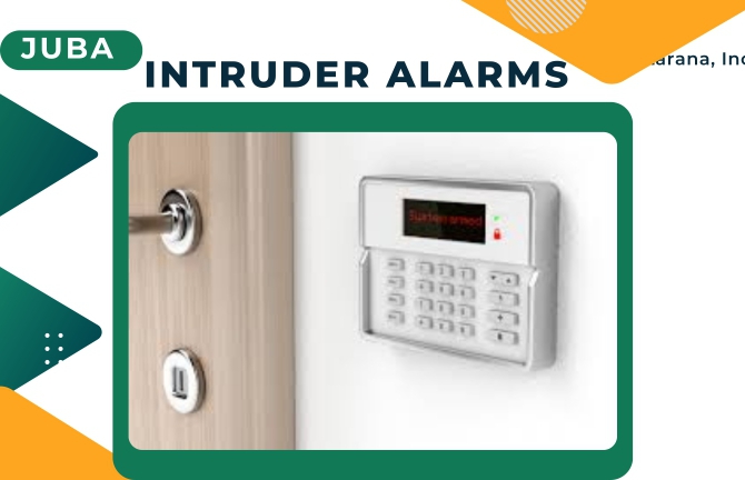 intruder alarm keypad beside the door entry in Juba, South Sudan
