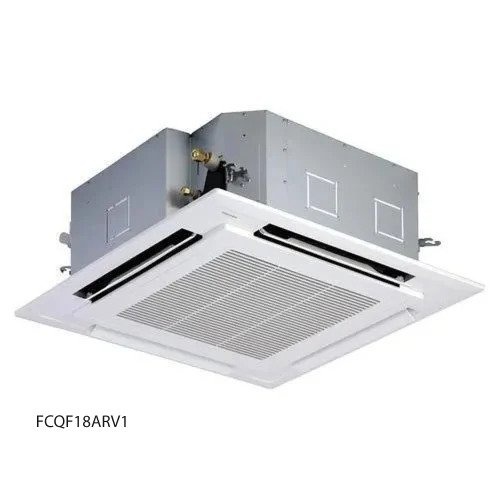 A white Daikin 18K BTU R32 AC in a white background