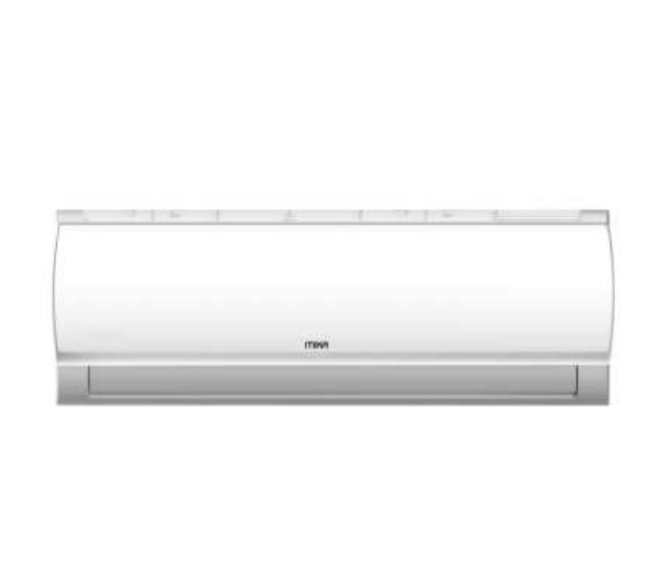 A white Mika Inverter Split AC in a white background