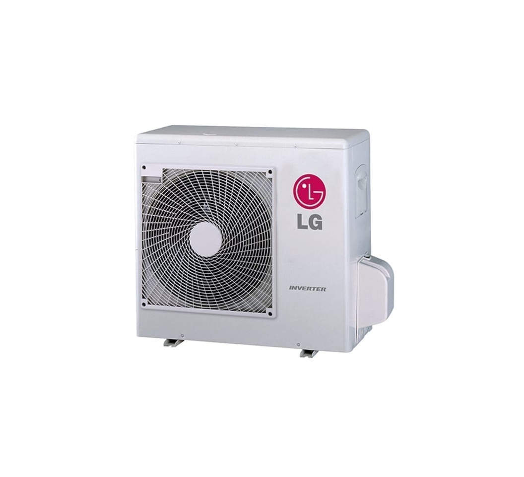 A white LG 24K IDU Ceiling AC in a white background