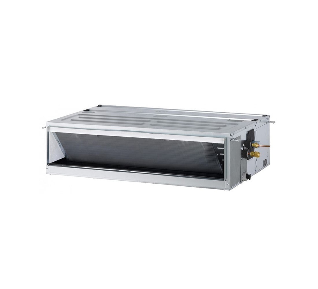 A white LG 48K IDU Ceiling AC in a white background