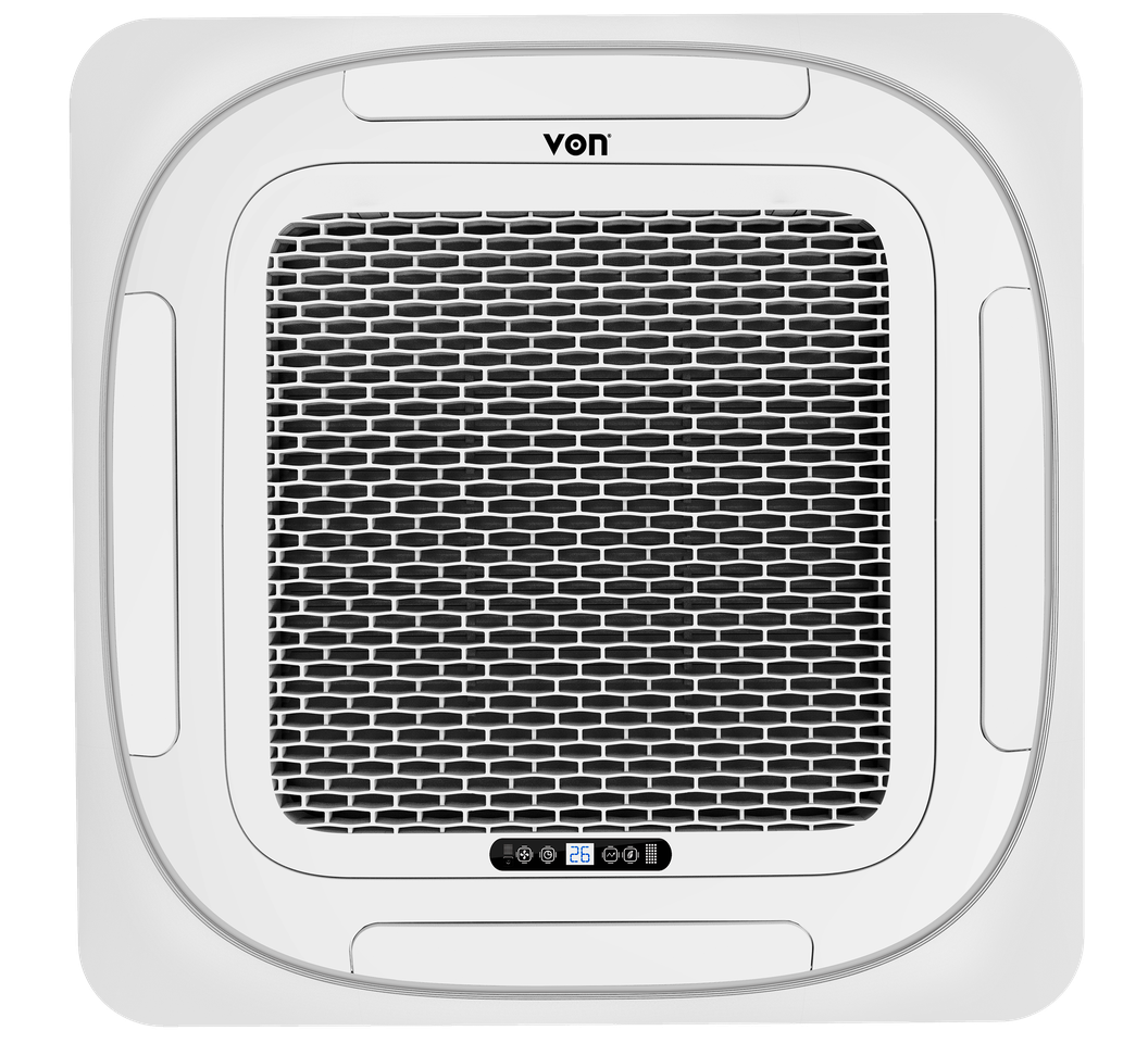A white Von 18K BTU Ceiling AC in a white background