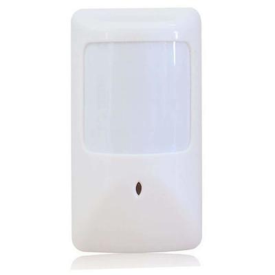 A white motion sensor in a white background