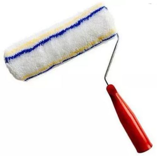 A red handed painting roller brush