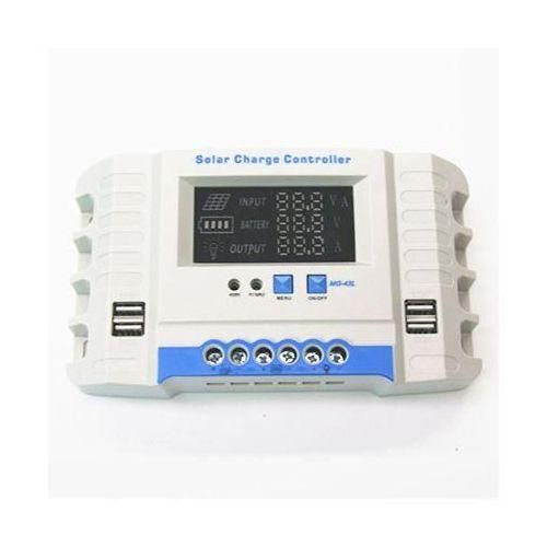 A white colored SolarMax Charge Controller in a white background