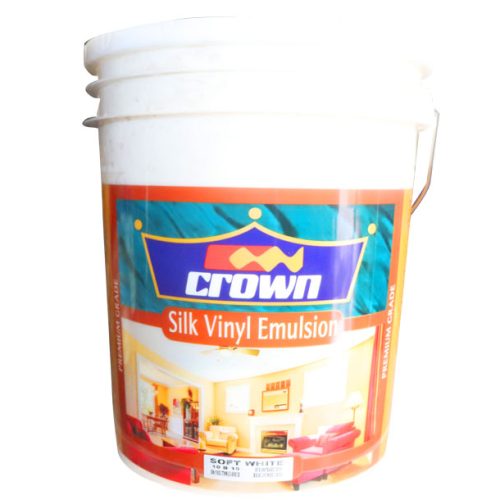 Silk Vinyl Emulsion Paint Crown in a white background