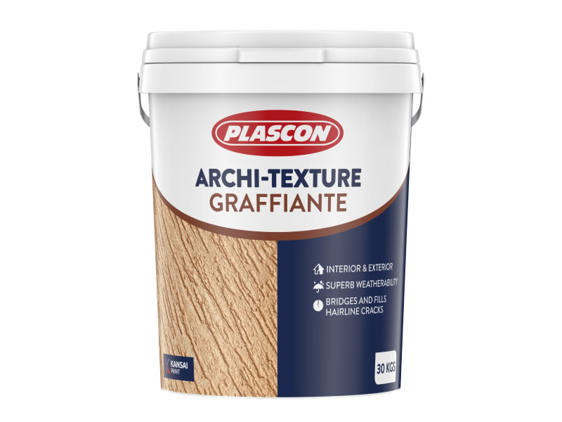 A bucket of Archi-texture Graffiante in a white background