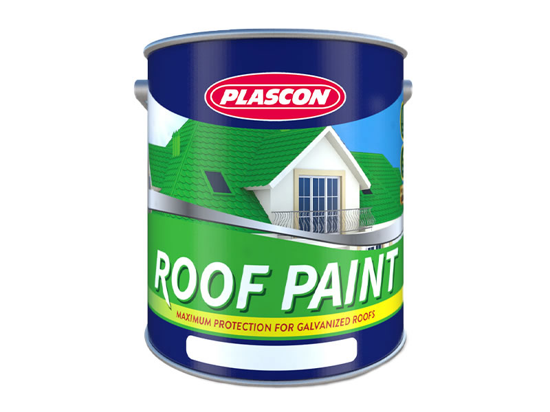 A tin of Plascon Roof Paint in a white background