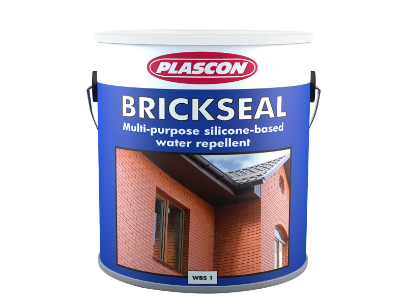 A bucket of Plascon Brickseal in a white background