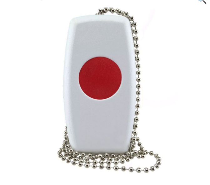 A white alarm Remote button