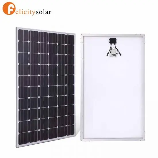 A black colored felicity 160W Monocrystalline Solar Panel