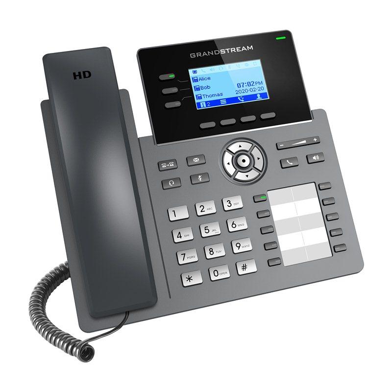A gray grandstream SIP GRP-260P